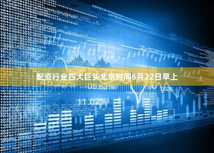 配资行业四大巨头北京时间6月22日早上